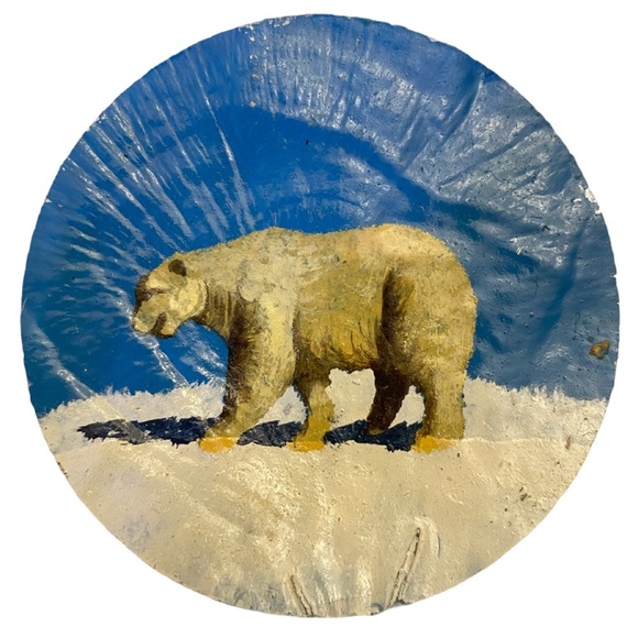 Hand Painted Polar Bear Painting on Shell - Picture 6 of 16